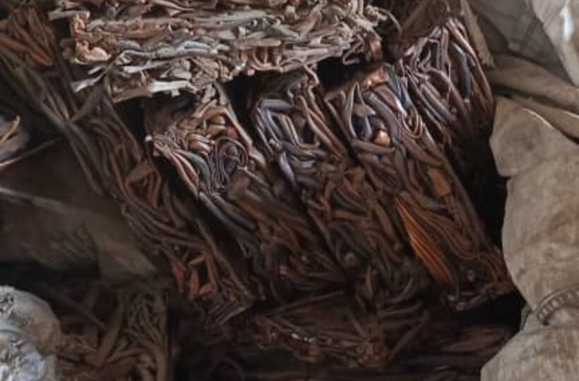 Baled copper bar and wire